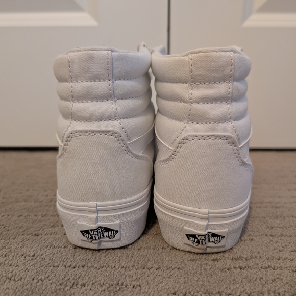 Vans Women's White High-Top Sneakers - Picture 3 of 6